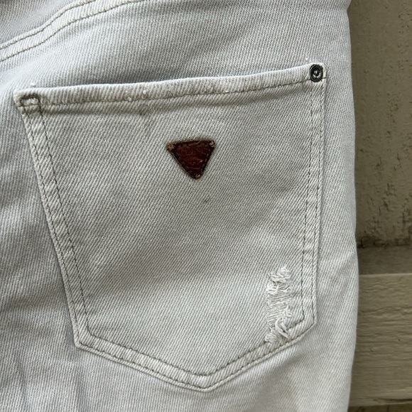 Guess Jeans Vintage 90's Y2k Distressed Sexy Curve Punk Rocker Sz 30 - Picture 8 of 9